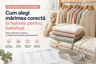 Cum alegi mărimea corectă la hainele pentru bebeluși