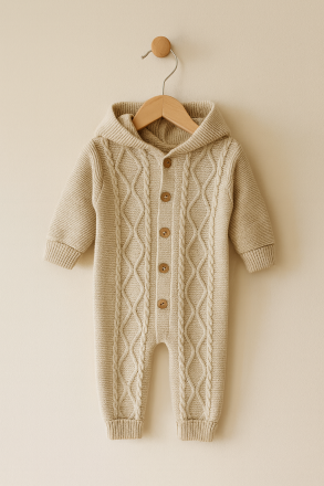 SALOPETE MINIKAY CU GLUGĂ ȘI NASTURI PENTRU BĂRBAȚI 6-9-12 LUNI A28