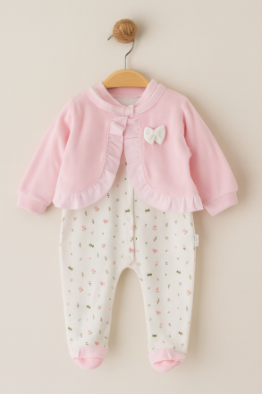 SALOPETĂ BOLERO DIN CATIFEA MILLION 3-6-9 LUNI A24