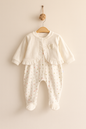 SALOPETĂ BOLERO DIN CATIFEA MILLION 3-6-9 LUNI A24