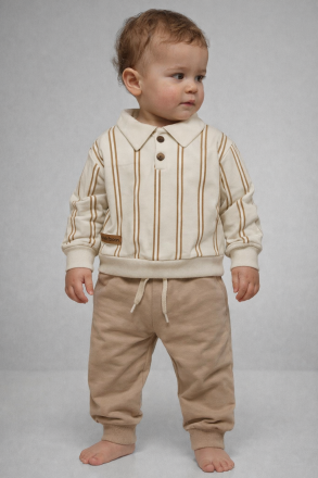 Ținută cu dungi CİCİBEN KIDS 9/24 luni A29