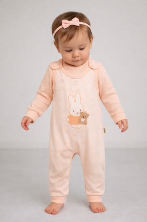 SET DE SCURTĂ CU ȘI MUȘCHI BABYCAN 6/12 LUNI ÎN FORMĂ DE INIMĂ A25