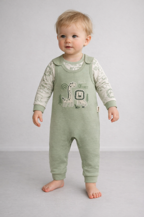 Salopă Babycan 6/12 luni cu girafe și lei A25
