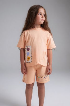 COMIX Set copii 3–6 ani cu imprimeu floral A29