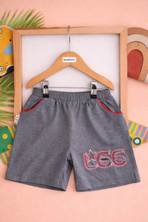 SALCAN KIDS Șort 5–8 ani L66 brodat A12