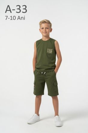 YAVRUCAK LIFE Set copii 7–10 ani 2 piese din bumbac „Have a Good”