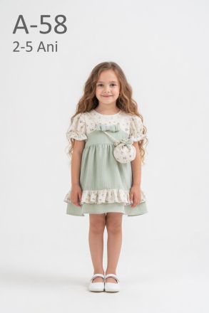 AMANTE Rochie fete 2–5 ani cu geantă de umăr