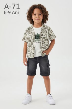WISION Set copii 6–9 ani 3 piese cu cămașă
