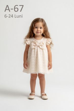 MYMIO Rochie fete 6–24 luni cu broderie margarete