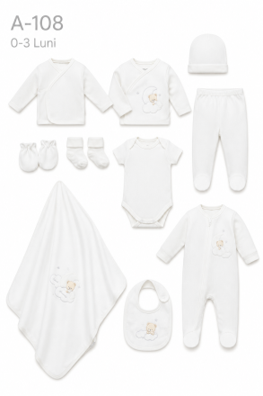 BEBITOF Set bebe 0–3 luni 10 piese „Sweet Dreams”
