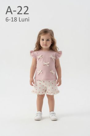 MY BELLA Set bebeluși 6–18 luni cu fundă decorativă