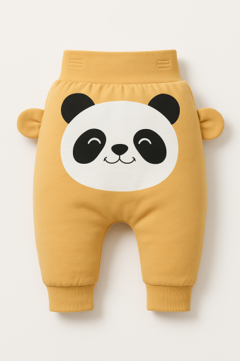 0-3-6-9-12 luni Pantaloni bebelusi din bumbac Imprimati Panda 15