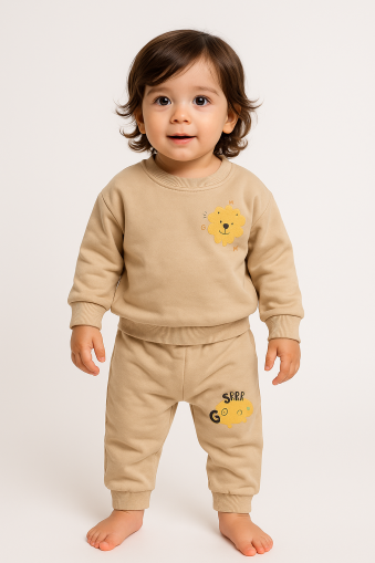 Babycoy 9-12-18-24 luni Set bebelus din bumbac pieptanat imprimat A45