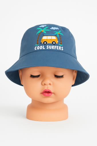 6-12 luni Cool Surfers Pălărie pentru bebeluși de vară cu imprimeu Bleumarin A18