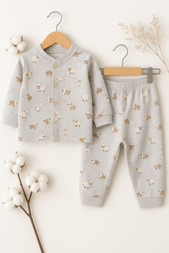 Nurhas 0-3-6 Luni Miel Printed Baby Set A27