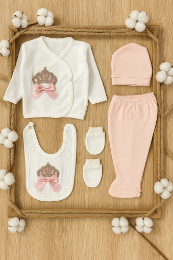 Set Nou-născut 5 Piese Baby Zuhu 0-3 Luni Stoned A30