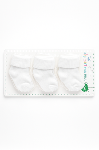 Șosete simple pentru bebeluși, 0-3 luni, set de 3 A7