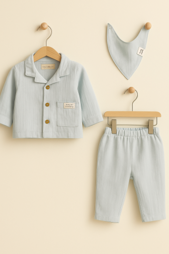 Set 3 piese pentru bărbați Bip Baby 6-9-12-18 luni A24