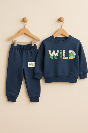 Costum BABYCOY cu imprimeu WILD, 9-12-18-24 luni A28