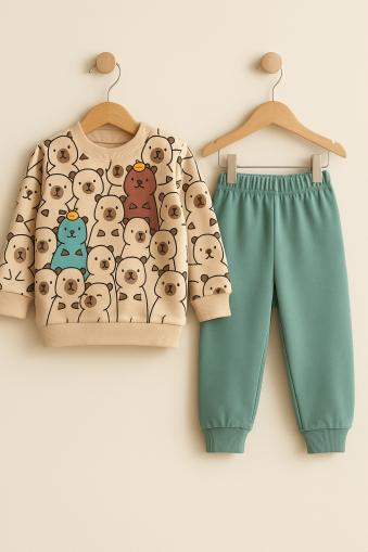 SET KARACON URSULET DE PLUȘ PENTRU BĂRBAȚI 6-9-12-18 LUNI A22