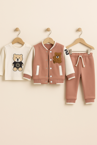 Set cardigan 3 piese ByMurat pentru bebeluși 6-9-12-18-24 luni A60