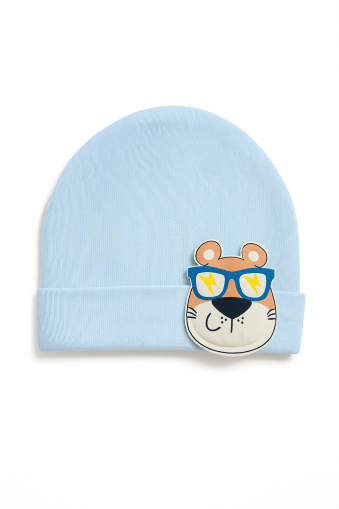 PĂLĂRIE DRĂGUȚĂ CU FIGURINĂ TIGR GONFLABILĂ NEWWORLD 3-6-9 LUNI A6