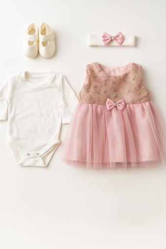 Set botez fetiță 0-3 luni A50