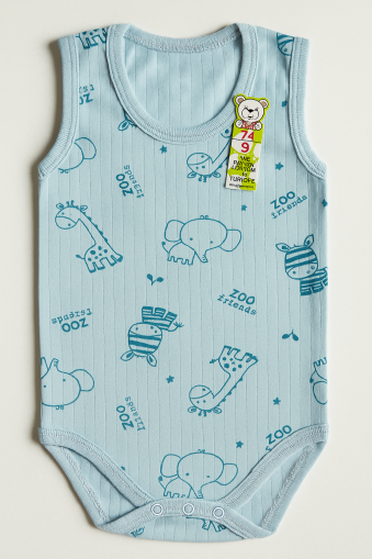 Body fără mâneci cu imprimeu Safari Babytoo 0-3-6-9 luni