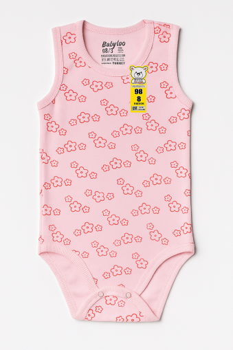 Body fără mâneci cu imprimeu floral BABYTOO 12 luni-18 luni-24 luni-3 ani A9