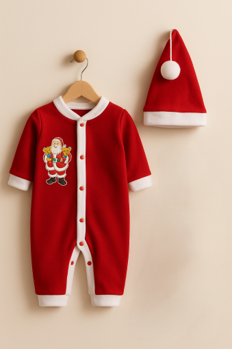 Salopetă de Crăciun DENİTO pentru copii 6-9-12-18 luni A17