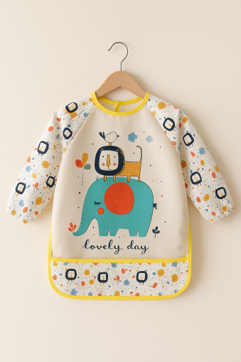 Baveți BEBECHI 6/24 luni cu model elefant A14