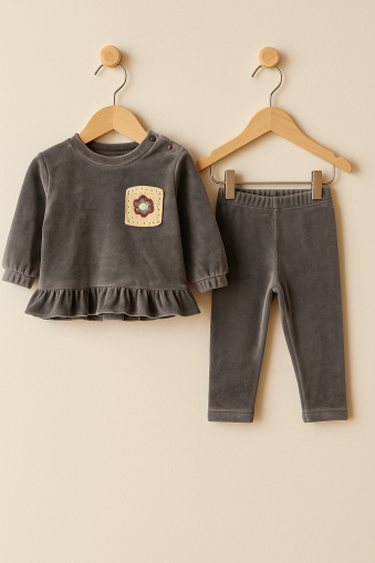 SET DECO 9-12-18-24-36 LUNI CU CATIFEA BRODATĂ A31