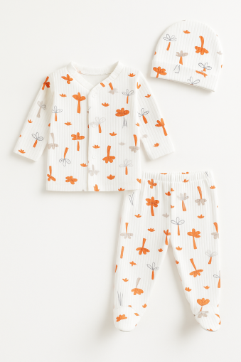 SET 3 PIESE ÖZLEV 0-3 LUNI CU MODEL PALMIERE A12