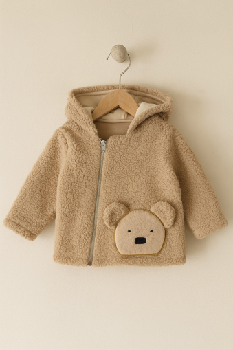 JACHETĂ DE URSULEȚ DE PLUȘ PENTRU COPII 1-2-3 ANI A33