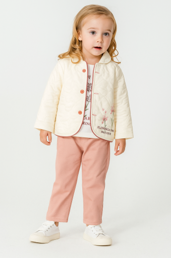 SET 3 PIESE MIRKON CU FLORI BRODATE, 9-12-18-24 LUNI A59