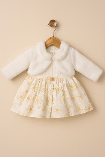 ROCHIE DE PLUȘ CU IMPRIMARE MINICIX 9/24 LUNI A40