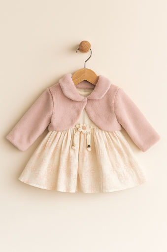 ROCHIE DE PLUȘ CU IMPRIMARE MINICIX 9/24 LUNI A40