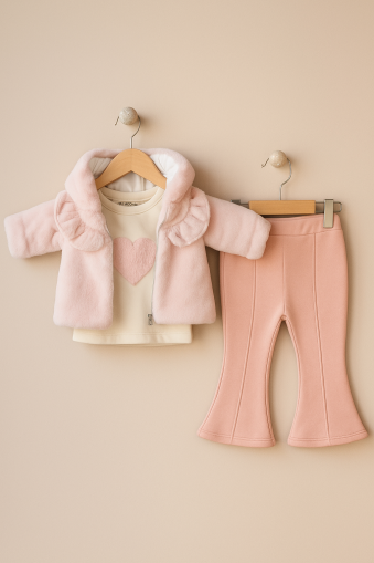 SET 3 PIESE GEACĂ DE PLUȘ HIPPIL 6/18 LUNI A75