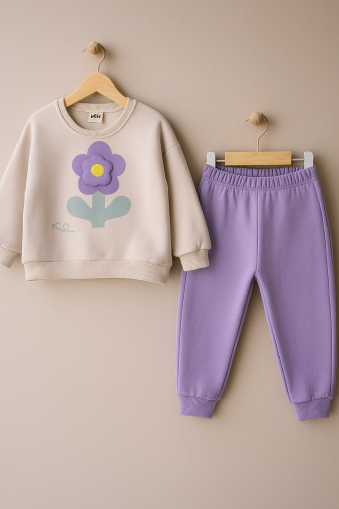 WOW SET GONFLABIL DE IARNĂ CU IMPRIMARE FLORALĂ PENTRU 1-2-3-4 ANI A30