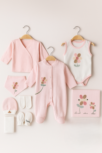 SET CONCON FLORI ORGANICE 0/3 LUNI, 10 PIESE A95