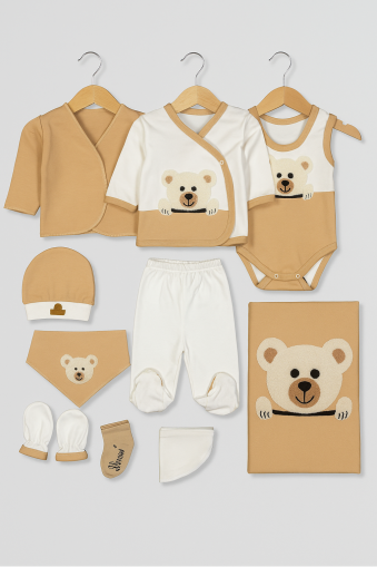 SET DE LUX CONCON 0/3 LUNI CU 10 PIESE PANDA A95