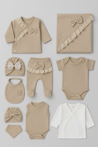 Set jucării ZIPIR BABY 0-3 luni cu 10 fundițe pentru nou-născuți A95