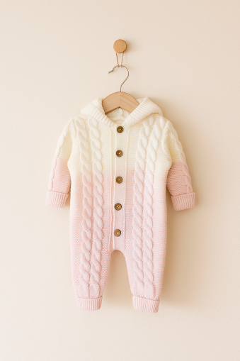 SALOPETE CU GLUGĂ MINIKAY 6-9-12 LUNI BICOLORE A29