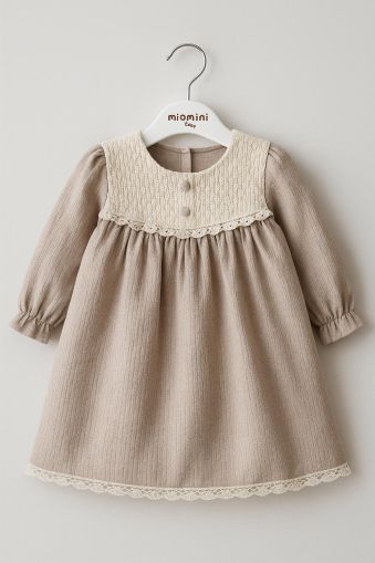 ROCHIE MYMIO DIN DANTELĂ PENTRU FETIȚE 6/24 LUNI A64