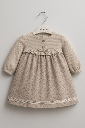 ROCHIE MIOMINI 6/24 LUNI CU IMPRIMARE FLORALĂ ȘI NASTURI A64