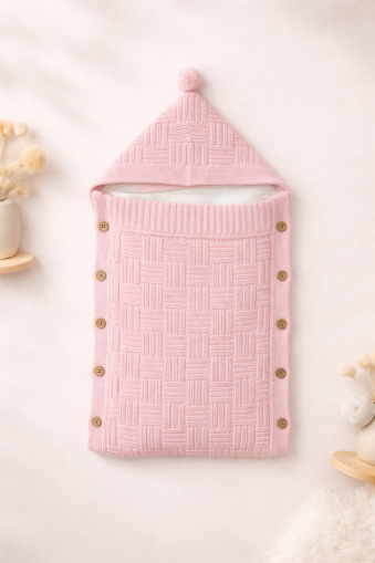 Pătură pentru bebeluși Littleland Baby, tricotată, din material Welsoft A29