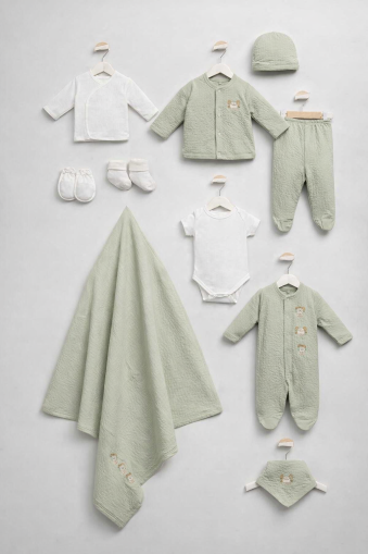 BEBITOF SET NOU-NĂSCUT CU CÂINE DRĂGUȚ 0-3 LUNI, 10 PIESE A90