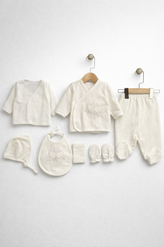 SET DE CATIFEA TİASIS 0-3 LUNI, 7 PIESE, CU ARIPI DE ÎNGHER A40