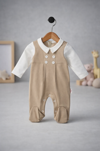 SALOPĂ BYMURAT 0-3-6-9 LUNI CU DETALIU GULER ÎN FAȚĂ A22