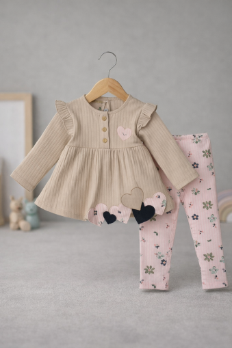 SET DECO BRODAT CU INIMĂ 9-12-18-24-36 LUNI A29